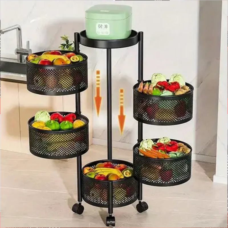 [Leve 2 Pague 1] MetalRack 360° Organizador Giratório Multifunções + BRINDE: Kit de Potes Herméticos